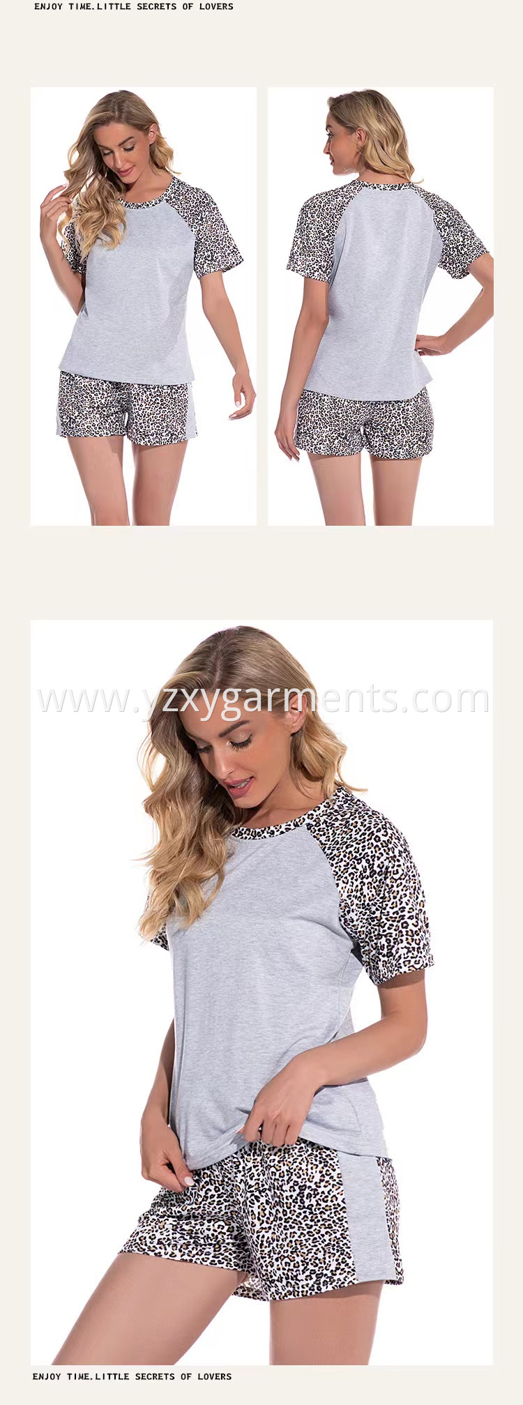 Knitted Leopard Print Loungewear